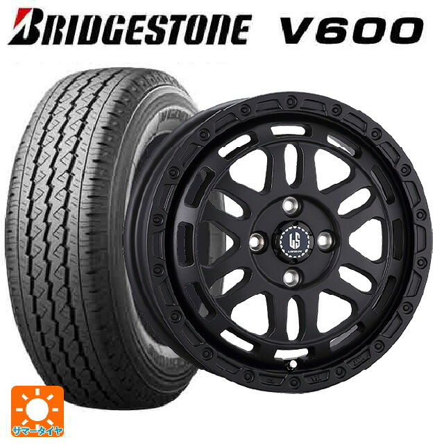 在庫有 トヨタ プロボックス(160系)用 165/80R14 97/95N ブリヂストン V600 正規品 阿部商会 ラ･ストラーダ ディスカバー WB 新品サマータイヤホイール 4本セット
