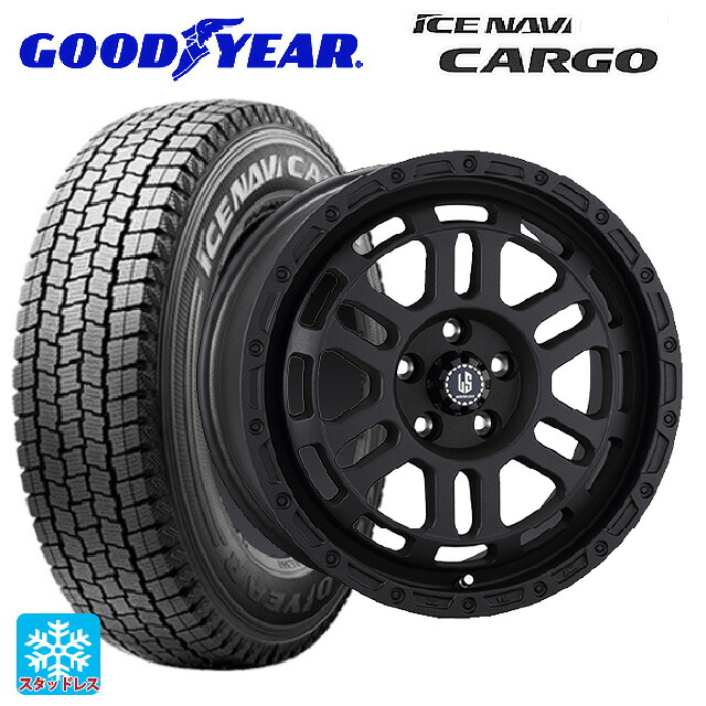 トヨタ タウンエース(S400系(M/C後))用 165/80R14 97/95N グッドイヤー アイスナビ カーゴ 阿部商会 ラ･ストラーダ ディスカバー WB 新品スタッドレスタイヤホイール 4本セット