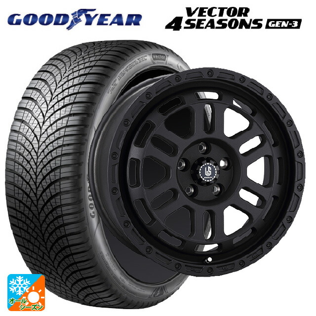 195/60R16 93V XL グッドイヤー ベクター4シーズンズ ジェン3 阿部商会 ラ･ストラーダ ディスカバー WB 16-7J 国産車用 オールシーズンタイヤホイール4本セット 97,576円