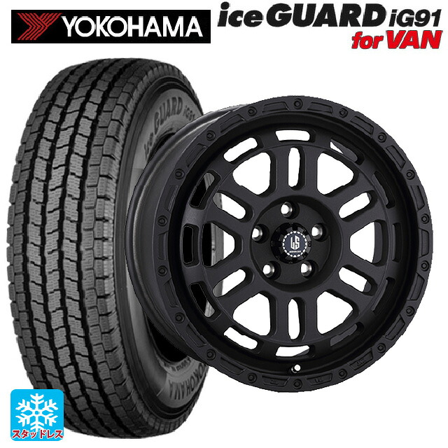 トヨタ タウンエース(S400系(M/C後))用 165/80R14 97/95N ヨコハマ アイスガード IG91 for VAN 阿部商会 ラ･ストラーダ ディスカバー WB 新品スタッドレスタイヤホイール 4本セット