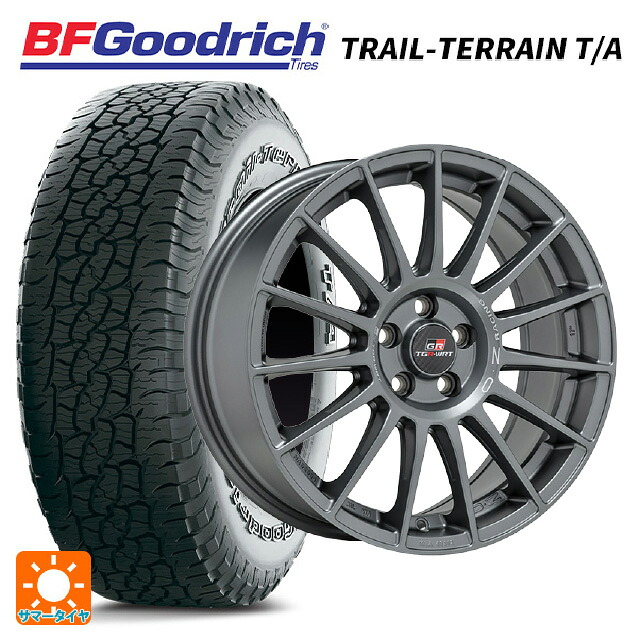 245/65R17 111T XL BFグッドリッチ トレイルテレーン T/A ホワイトレター 正規品 オーゼット レーシング スーパーツーリズモ TGR-WRT ラリーグラファイト 17-7J 国産車用 サマータイヤホイール4本セット