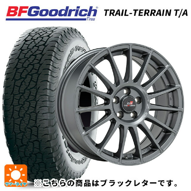 スバル レガシィアウトバック(BS系)用 225/60R18 100H BFグッドリッチ トレイルテレーン T/A ブラックレター 正規品 オーゼット レーシング スーパーツーリズモ TGR-WRT ラリーグラファイト 新品サマータイヤホイール 4本セット