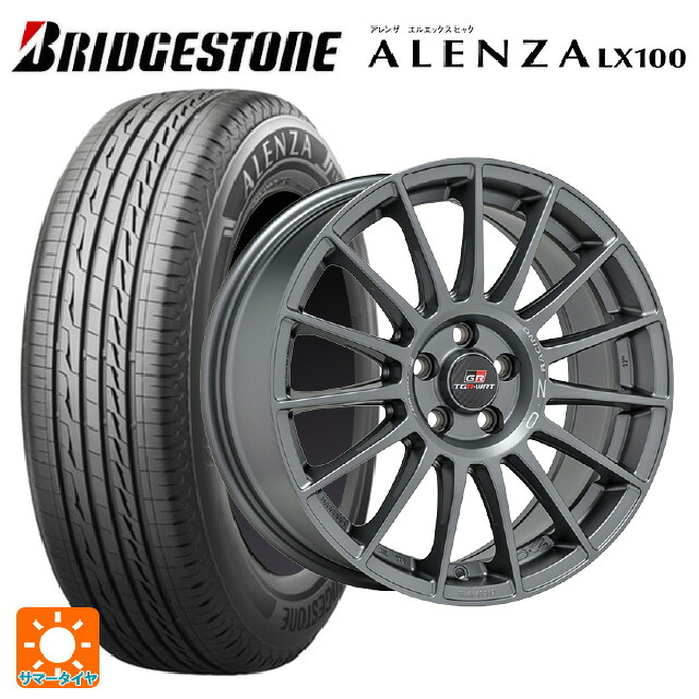 215/60R17 96H ブリヂストン アレンザLX100 正規品 # オーゼット レーシング スーパーツーリズモ TGR-WRT ラリーグラファイト 17-7J 国産車用 サマータイヤホイール4本セット
