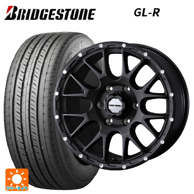 215/65R16 109/107R ブリヂストン GL-R 正規品 ウェッズ マッドヴァンス 08 FLINT BLACK 16-6.5J 国産車用 サマータイヤホイール4本セット｜タイヤホイール専門店コニシタイヤ