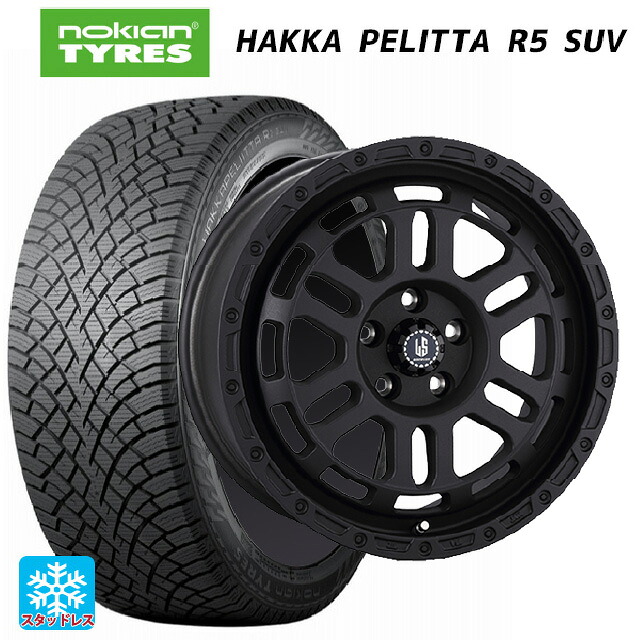 2024年製 235/55R18 104R XL ノキアン ハッカペリッタR5 SUV # 阿部商会 ラ･ストラーダ ディスカバー WB 18-8J 国産車用 スタッドレスタイヤホイール4本セット