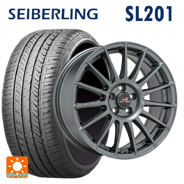 トヨタ GRヤリス(PA系)用 225/40R18 92W XL セイバーリング セイバーリング SL201(ブリヂストン工場生産） オーゼット レーシング スーパーツーリズモ TGR-WRT # ラリーグラファイト 新品サマータイヤホイール 4本セット｜タイヤホイール専門店コニシタイヤ