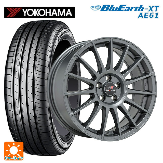 225/50R18 95V ヨコハマ ブルーアースXT AE61 オーゼット レーシング スーパーツーリズモ TGR-WRT ラリーグラファイト 18-7.5J 国産車用 サマータイヤホイール4本セット