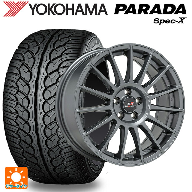 マツダ CX-80(KL5/KL3系)用 235/60R18 103V ヨコハマ パラダ PA02 オーゼット レーシング スーパーツーリズモ TGR-WRT ラリーグラファイト 新品サマータイヤホイール 4本セット