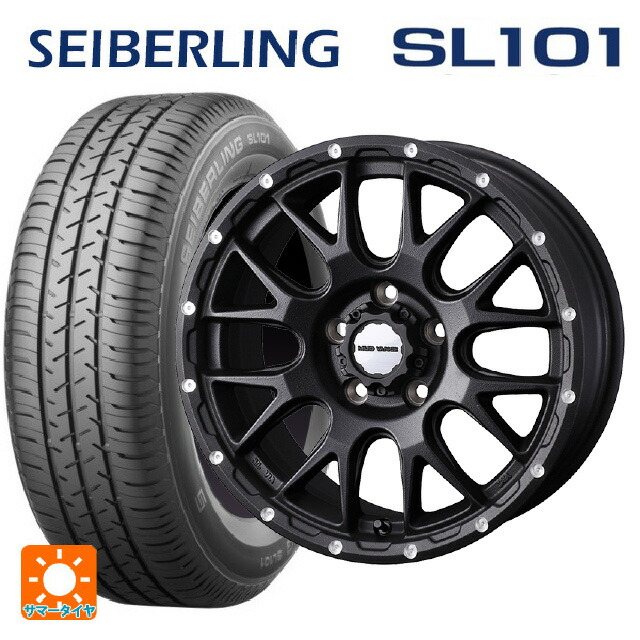 205/65R16 95S セイバーリング セイバーリング SL101(ブリヂストン工場生産） ウェッズ マッドヴァンス 08 FLINT BLACK 16-7J 国産車用 サマータイヤホイール4本セット