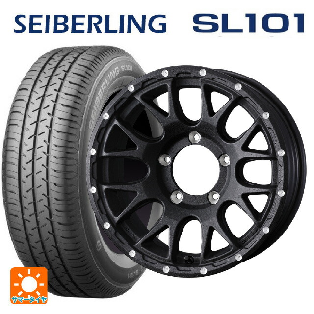 在庫有 215/65R16 98S セイバーリング セイバーリング SL101(ブリヂストン工場生産） ウェッズ マッドヴァンス 08 # FLINT BLACK 16-6J 国産車用 サマータイヤホイール4本セット