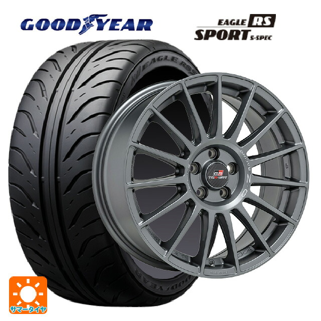 トヨタ GRカローラ(4BA-GZEA14H)用 255/35R18 90W グッドイヤー イーグル RS スポーツ S-スペック オーゼット レーシング スーパーツーリズモ TGR-WRT # ラリーグラファイト 新品サマータイヤホイール 4本セット