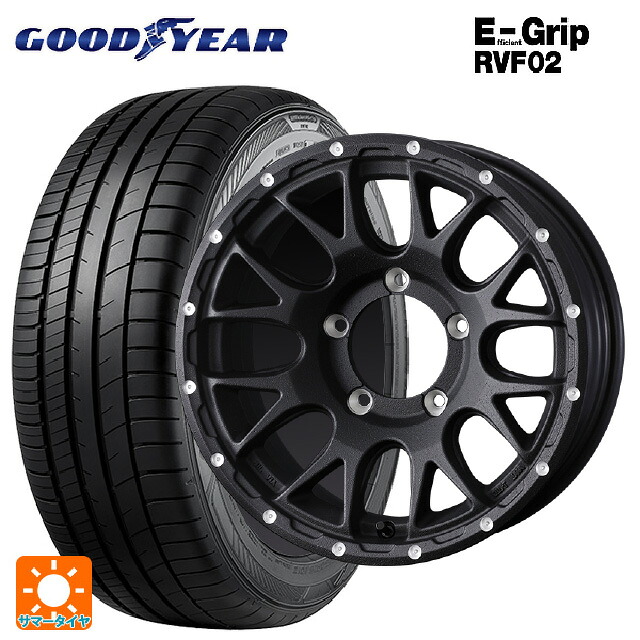 215/65R16 98H グッドイヤー エフィシェントグリップ RVF02 ウェッズ マッドヴァンス 08 FLINT BLACK 16-5.5J 国産車用 サマータイヤホイール4本セット｜タイヤホイール専門店コニシタイヤ
