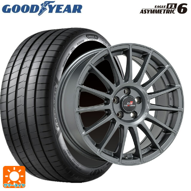 235/45R18 98Y XL グッドイヤー イーグル F1 アシメトリック6 オーゼット レーシング スーパーツーリズモ TGR-WRT # ラリーグラファイト 18-8J 国産車用 サマータイヤホイール4本セット