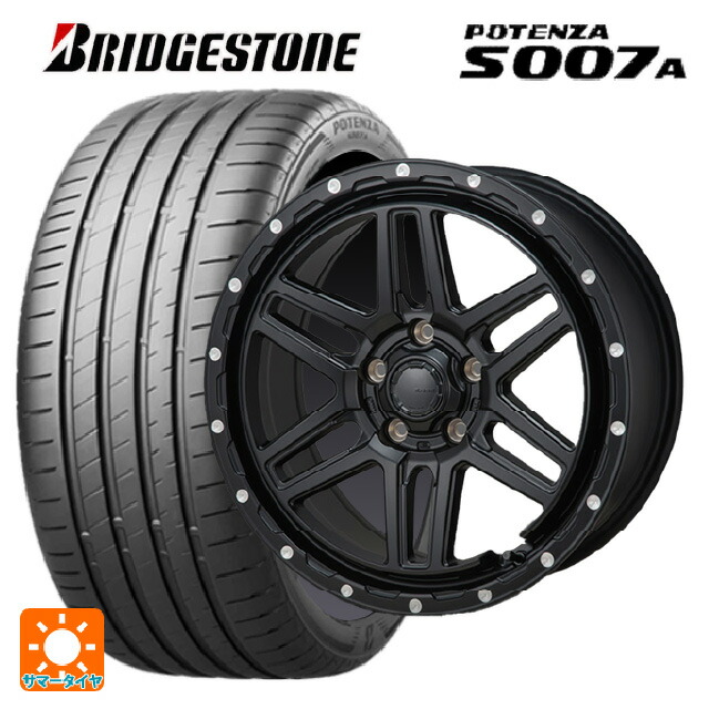 215/55R17 94W ブリヂストン ポテンザ S007A 正規品 ジャパン三陽 ハイブロック エルデ Satin Black/Milling 17-7.5J 国産車用 サマータイヤホイール4本セット|タイヤホイール専門店コニシタイヤ
