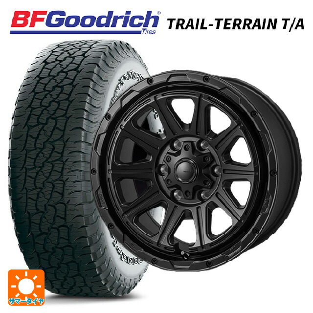 レクサス LX(300系)用 265/65R18 114T BFグッドリッチ トレイルテレーン T/A ホワイトレター 正規品 ジャパン三陽 ハイブロック レグルス サテンブラック 新品サマータイヤホイール 4本セット