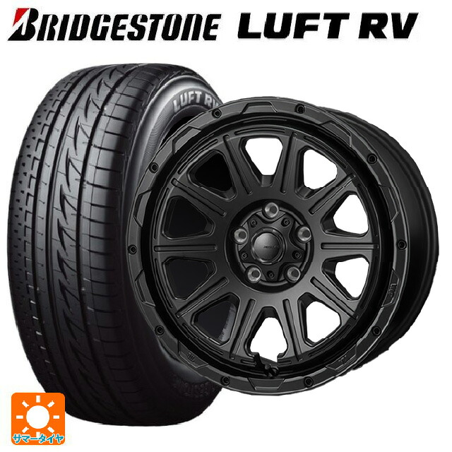 215/50R17 95V XL ブリヂストン ルフトRV(日本製) 正規品 # ジャパン三陽 ハイブロック レグルス サテンブラック 17-7.5J 国産車用 サマータイヤホイール4本セット|タイヤホイール専門店コニシタイヤ
