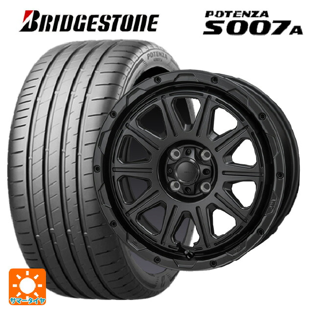 225/50R16 96W XL ブリヂストン ポテンザ S007A 正規品 ジャパン三陽 ハイブロック レグルス サテンブラック 16-6J 国産車用 サマータイヤホイール4本セット｜タイヤホイール専門店コニシタイヤ 114,995円