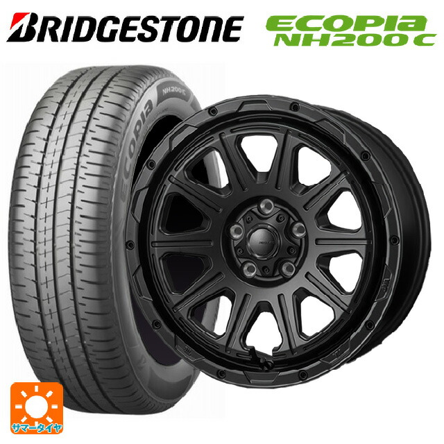 スズキ スイフトスポーツ(ZC33S)用 185/55R16 83V ブリヂストン エコピア NH200C 正規品 ジャパン三陽 ハイブロック レグルス サテンブラック 新品サマータイヤホイール 4本セット|タイヤホイール専門店コニシタイヤ