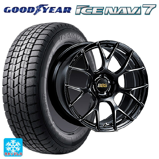 2023年製 225/45R18 91Q グッドイヤー アイスナビ7(数量限定) BBS RE-V7 BK 18-7.5J 国産車用 スタッドレスタイヤホイール4本セット