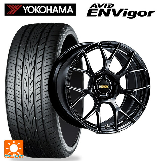 235/45R18 98W ヨコハマ エービット エンビガー S321 BBS RE-V7 BK 18-8J 国産車用 サマータイヤホイール4本セット