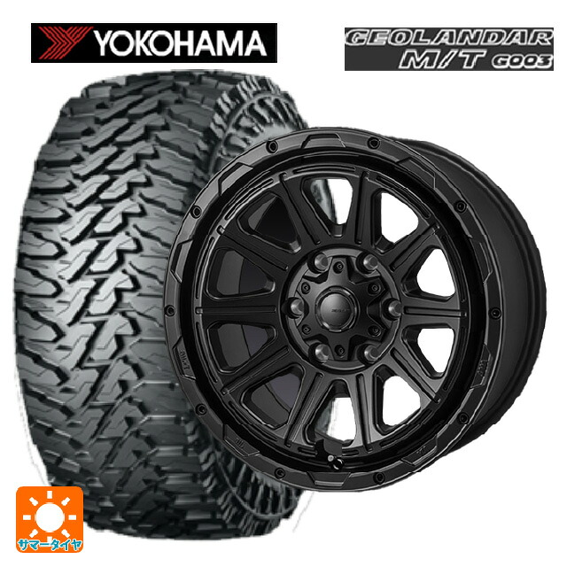 トヨタ ランドクルーザー250(250系)用 275/65R18 123/120Q ヨコハマ ジオランダー M/T G003 正規品 ジャパン三陽 ハイブロック レグルス サテンブラック 新品サマータイヤホイール 4本セット|タイヤホイール専門店コニシタイヤ