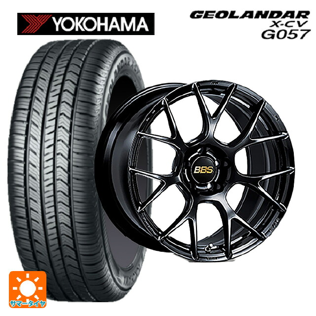 255/45R20 105W XL ヨコハマ ジオランダー X-CV G057 正規品 BBS RE-V7 BK 20-8J 国産車用 サマータイヤホイール4本セット
