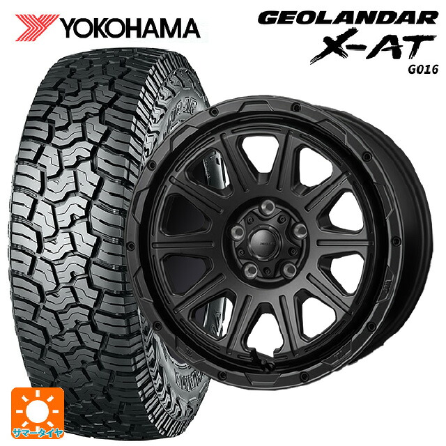 ミツビシ デリカD5(3DA系)用 215/70R16 100/97Q ヨコハマ ジオランダー X-AT G016 ブラックレター 正規品 # ジャパン三陽 ハイブロック レグルス サテンブラック 新品サマータイヤホイール 4本セット|タイヤホイール専門店コニシタイヤ