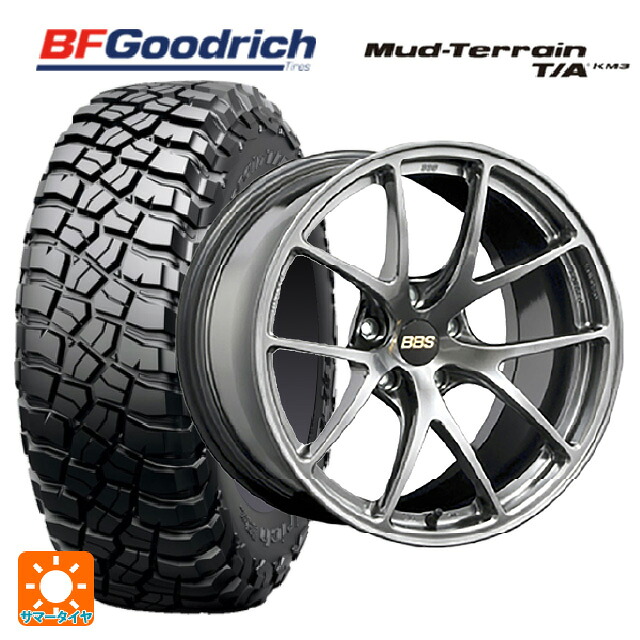 225/75R16 115/112Q BFグッドリッチ マッドテレーン TA KM3 ブラックレター 正規品 BBS RI-A DB 16-7J 国産車用 サマータイヤホイール4本セット