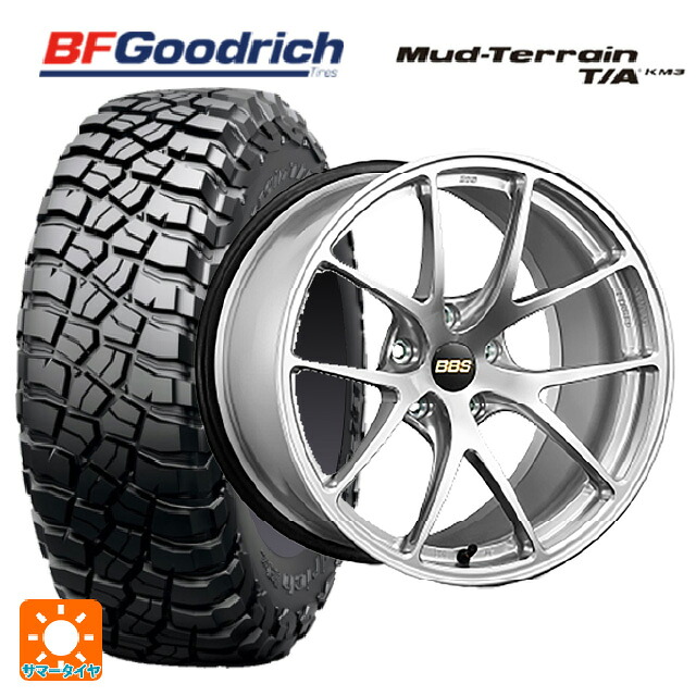 225/75R16 115/112Q BFグッドリッチ マッドテレーン TA KM3 ブラックレター 正規品 BBS RI-A DS 16-7J 国産車用 サマータイヤホイール4本セット