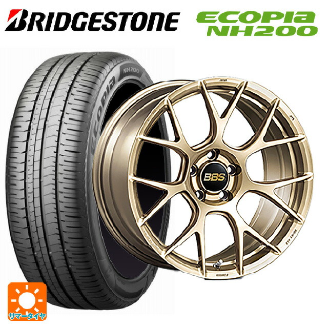 トヨタ プリウス(60系)用 195/50R19 88H ブリヂストン エコピア NH200 正規品 BBS RE-V7 GL 新品サマータイヤホイール 4本セット