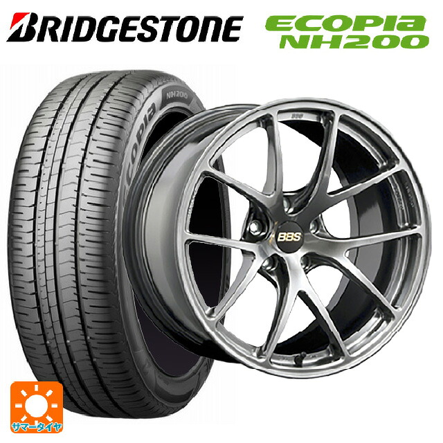 205/65R16 95H ブリヂストン エコピア NH200 正規品 BBS RI-A DB 16-7J 国産車用 サマータイヤホイール4本セット