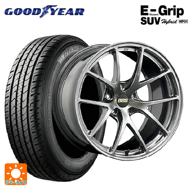 225/65R18 103H グッドイヤー エフィシェントグリップSUV HP01 BBS RI-A DB 18-8J 国産車用 サマータイヤホイール4本セット