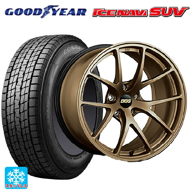 ミツビシ アウトランダーPHEV(5LA GNOW)用 235/60R18 107Q XL グッドイヤー アイスナビ SUV # BBS RI-A MBZ 新品スタッドレスタイヤホイール 4本セット|タイヤホイール専門店コニシタイヤ