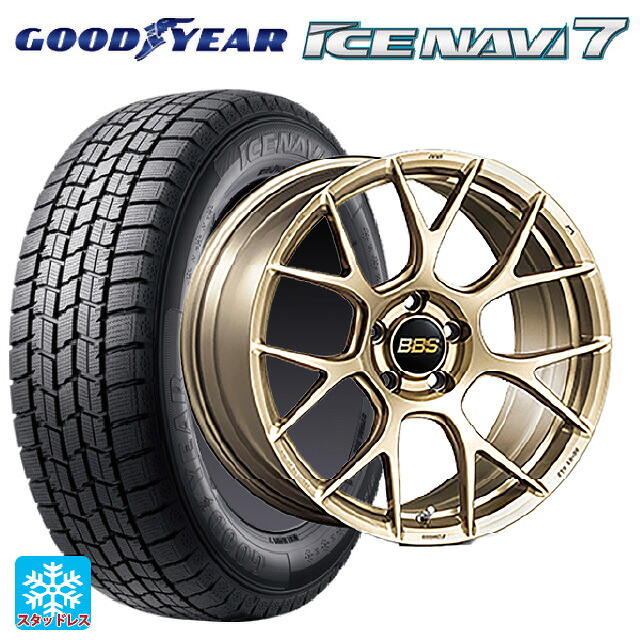 2023年製 225/45R18 91Q グッドイヤー アイスナビ7(数量限定) BBS RE-V7 GL 18-7.5J 国産車用 スタッドレスタイヤホイール4本セット