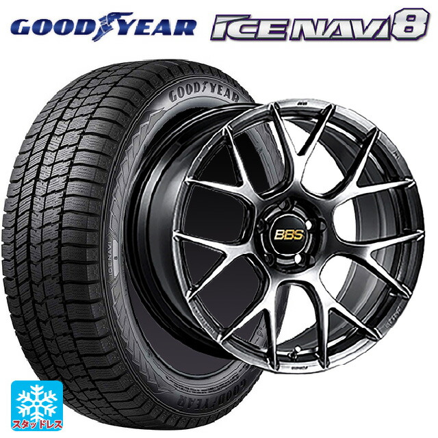 トヨタ ハリアー(80系)用 2022年製 225/55R19 99Q グッドイヤー アイスナビ8 # BBS RE-V7 DB 新品スタッドレスタイヤホイール 4本セット｜タイヤホイール専門店コニシタイヤ 285,440円