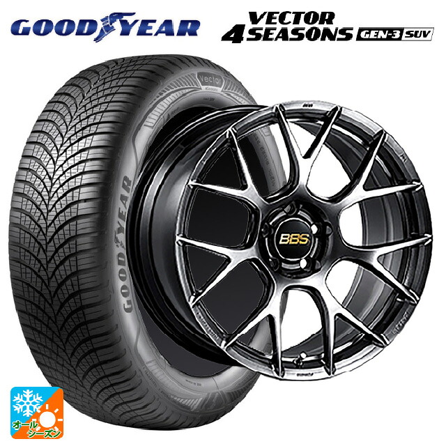 235/60R18 107W XL グッドイヤー ベクター4シーズンズ ジェン3 SUV BBS RE-V7 DB 18-8J 国産車用 オールシーズンタイヤホイール4本セット