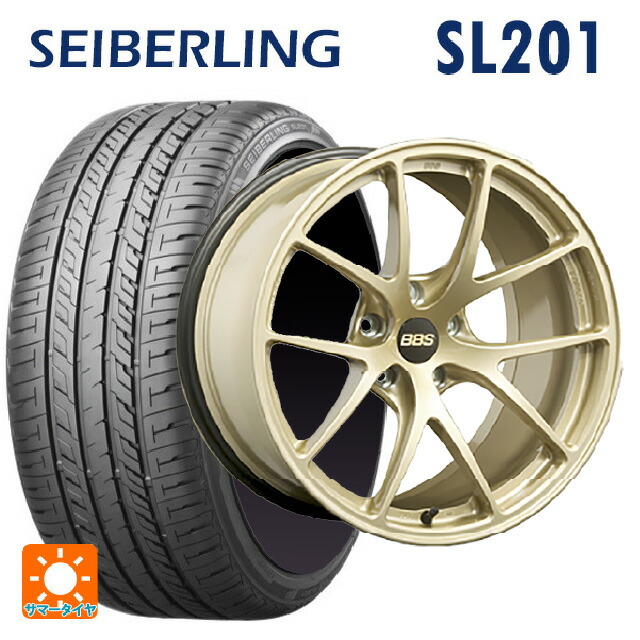 スバル フォレスター(SL系)用 225/55R18 98V セイバーリング セイバーリング SL201(ブリヂストン工場生産） BBS RI-A GL 新品サマータイヤホイール 4本セット