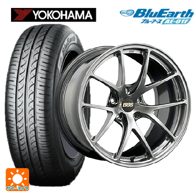 トヨタ カローラ スポーツ(210系)用 205/55R16 91V ヨコハマ ブルーアース AE01F BBS RI-A DB 新品サマータイヤホイール 4本セット