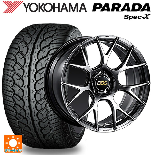 トヨタ bZ4X(11/15系)用 235/60R18 103V ヨコハマ パラダ PA02 BBS RE-V7 DB 新品サマータイヤホイール 4本セット