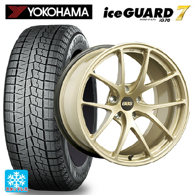 215/60R16 95Q ヨコハマ アイスガード7(IG70) BBS RI-A GL 16-7J 国産車用 スタッドレスタイヤホイール4本セット|タイヤホイール専門店コニシタイヤ