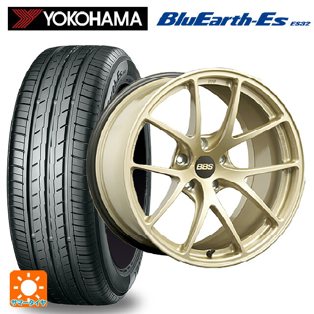 ホンダ ステップワゴン(RP6~8)用 225/40R18 92W ヨコハマ ブルーアースEs ES32 BBS RI-A GL 新品サマータイヤホイール 4本セット