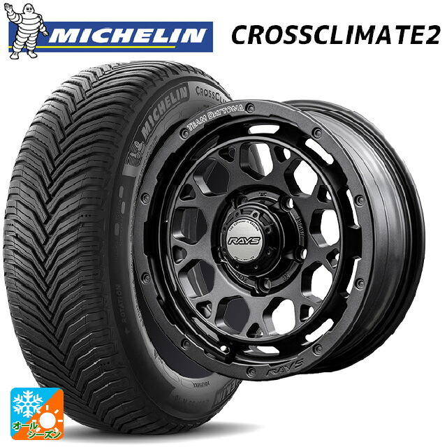 トヨタ ハリアー(80系)用 225/60R18 104W XL ミシュラン クロスクライメイト2 正規品 レイズ チームデイトナ M9+ スペックm AOJ 新品オールシーズンタイヤホイール 4本セット