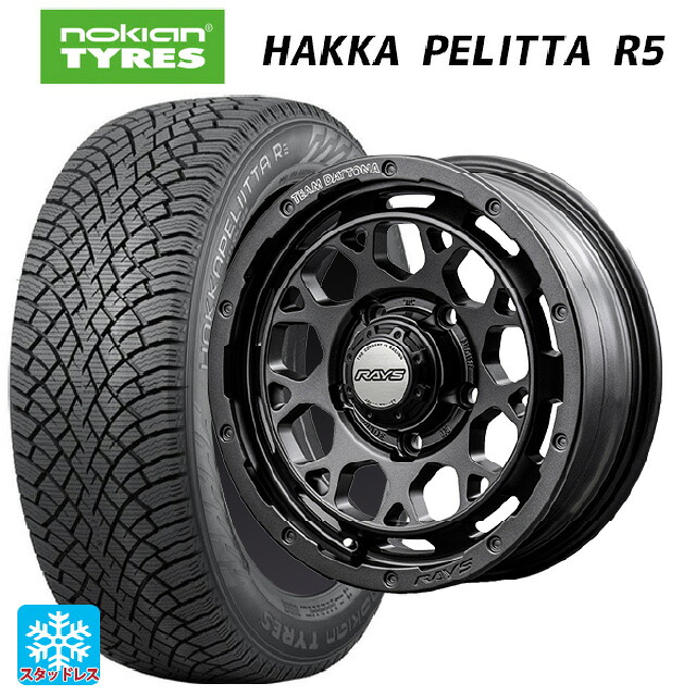 215/50R17 95R XL ノキアン ハッカペリッタR5 レイズ チームデイトナ M9+ スペックm AOJ 17-7J 国産車用 スタッドレスタイヤホイール4本セット