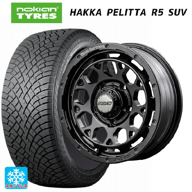 215/70R16 100R ノキアン ハッカペリッタR5 SUV レイズ チームデイトナ M9+ スペックm AOJ 16-7J 国産車用 スタッドレスタイヤホイール4本セット