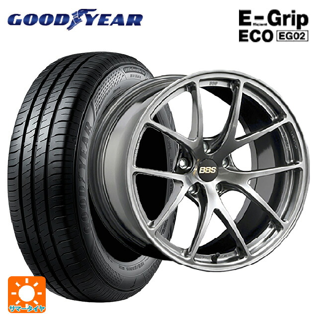 215/65R16 98H グッドイヤー エフィシェントグリップ エコ EG02 BBS RI-A DB 16-7J 国産車用 サマータイヤホイール4本セット