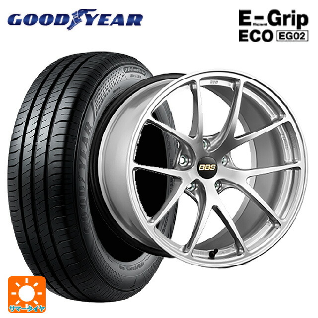 215/65R16 98H グッドイヤー エフィシェントグリップ エコ EG02 BBS RI-A DS 16-7J 国産車用 サマータイヤホイール4本セット