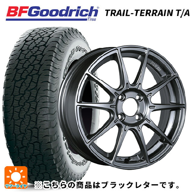 225/60R17 99H BFグッドリッチ トレイルテレーン T/A ブラックレター 正規品 タナベ SSR GT X01 ダークシルバー 17-7J 国産車用 サマータイヤホイール4本セット