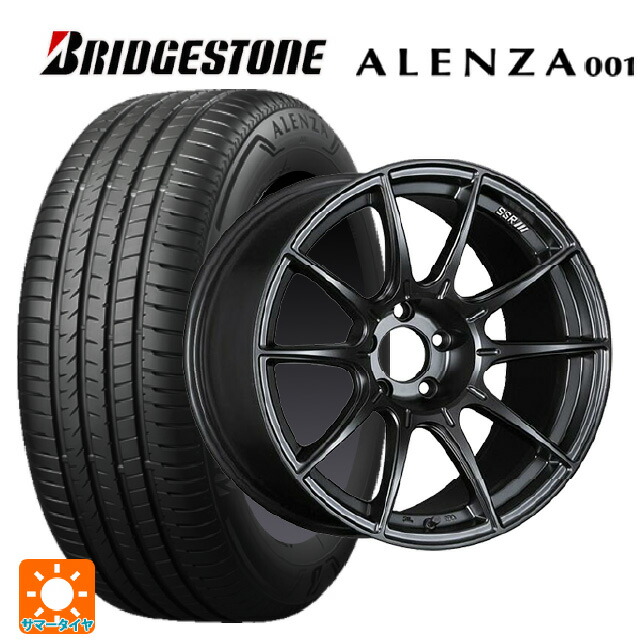235/55R18 100V ブリヂストン アレンザ001 正規品 # タナベ SSR GT X01 フラットブラック 18-8J 国産車用 サマータイヤホイール4本セット｜タイヤホイール専門店コニシタイヤ