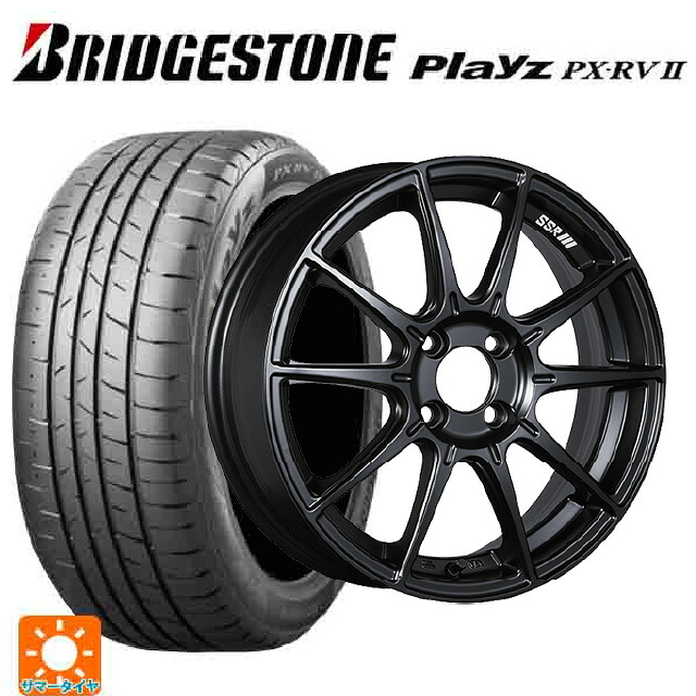 トヨタ ライズ（ガソリン車）(A200/A210)用 195/65R16 92V ブリヂストン プレイズ PX-RV2 正規品 タナベ SSR GT X01 フラットブラック 新品サマータイヤホイール 4本セット