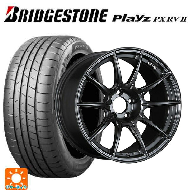 スバル レガシィアウトバック(BS系)用 225/55R18 98V ブリヂストン プレイズ PX-RV2 正規品 # タナベ SSR GT X01 フラットブラック 新品サマータイヤホイール 4本セット｜タイヤホイール専門店コニシタイヤ 146,095円